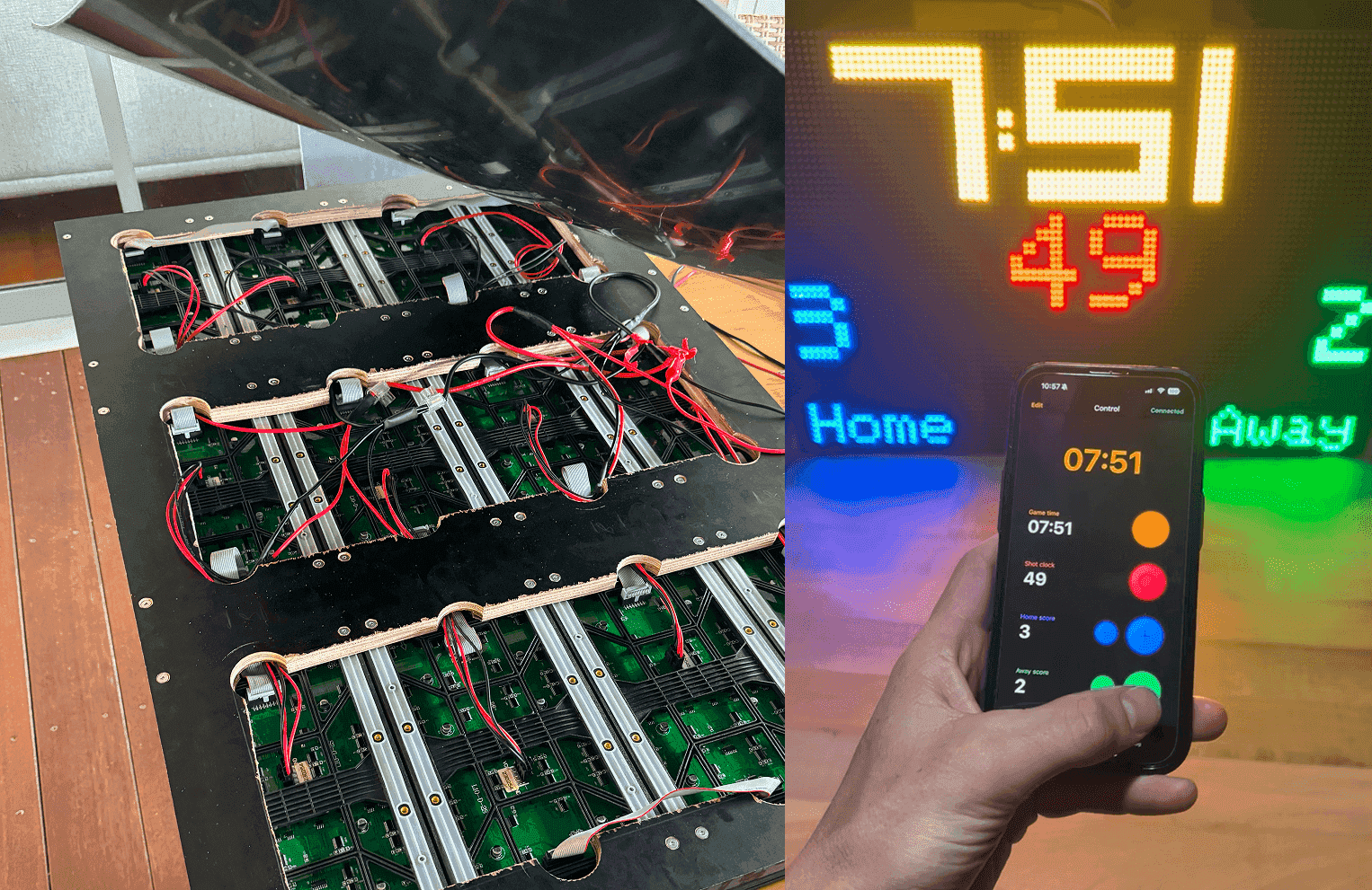 Early Scorsta scoreboard prototype